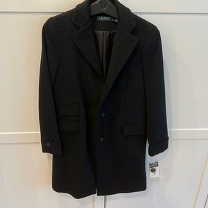 Ralph Lauren sz 2 black button pea coat